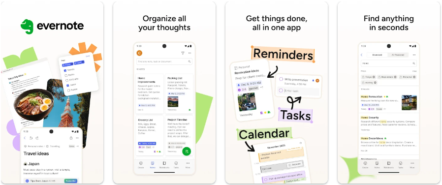 Aplikacja Evernote do notatek