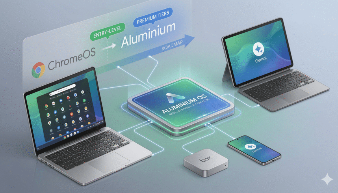 Porównanie wyglądu i funkcji Aluminium OS i Chrome OS – zmiany w systemie operacyjnym Google.